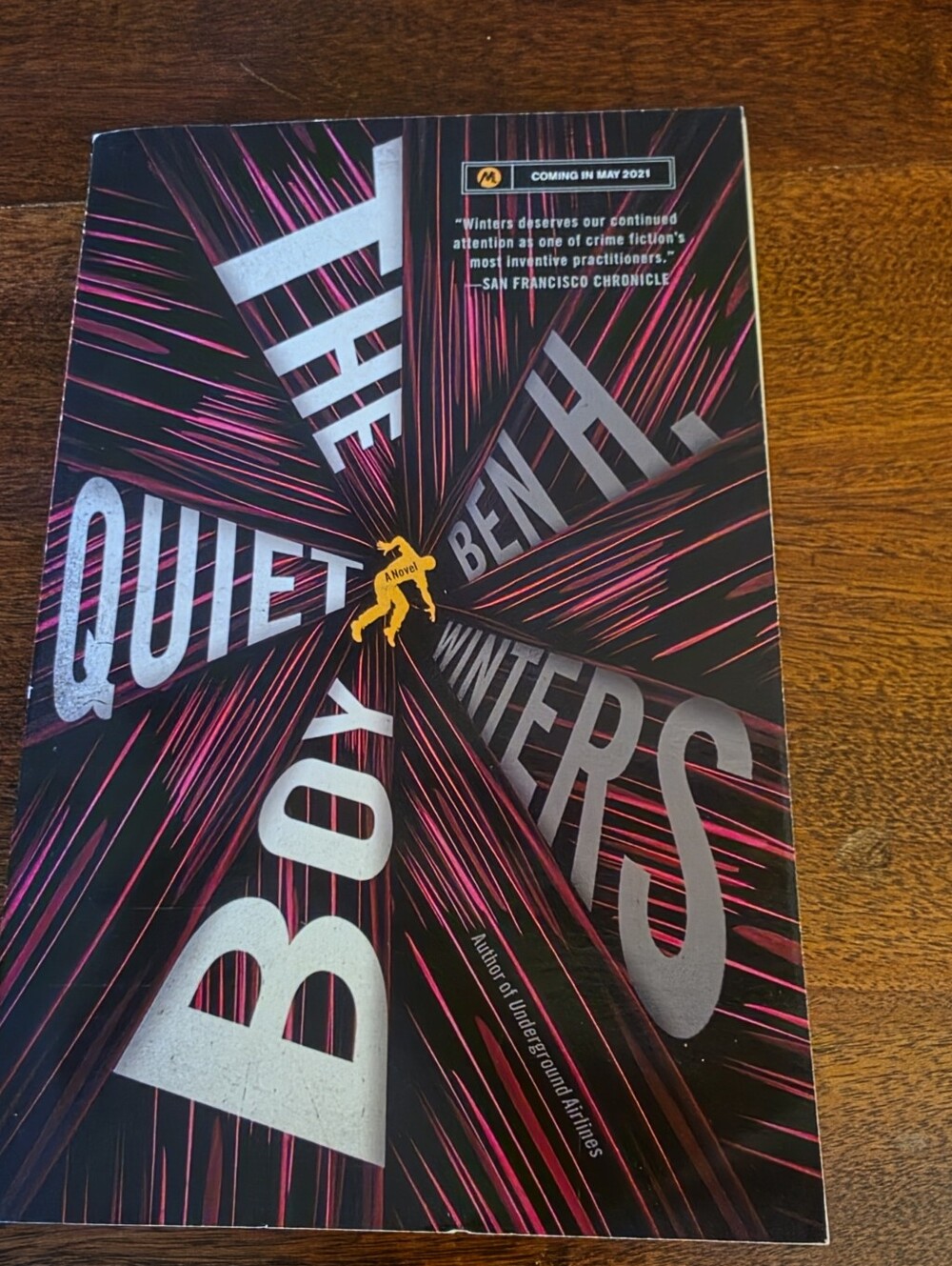The Quiet Boy By Ben H. Winters Paperback Book ARC Uncorrected Proof